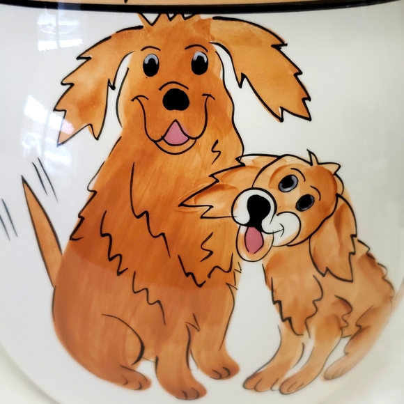 Hand painted 9.5” ceramic dog treat/cookie jar - Picture 2 of 9